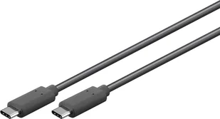 Kabel USB MicroConnect USB-C - USB-C 0.5 m Czarny (USB3.2CC0.5) - Kable USB - miniaturka - grafika 1
