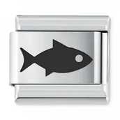 Charmsy - Murrano ITALIAN CHARMS Symbole Zwierzęta Ryby IH-246 - miniaturka - grafika 1