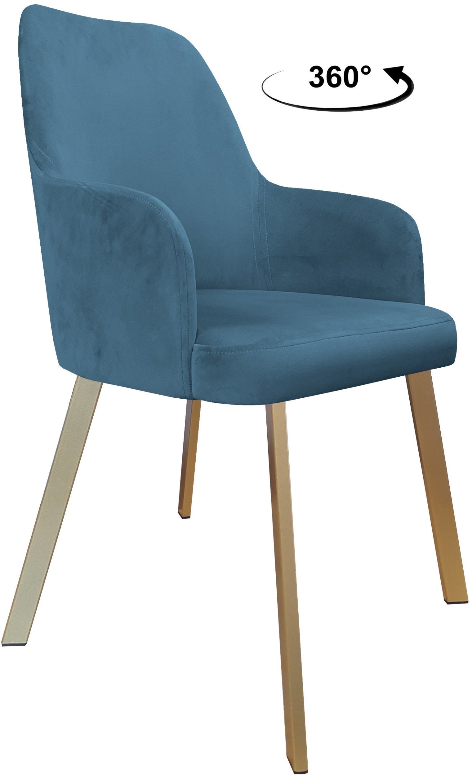 Krzesło obrotowe WESTA noga Profil złota MG33