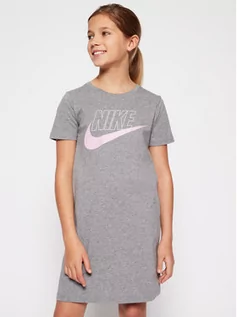 Sukienki - Nike Sukienka codzienna Sportswear CU8375 Szary Standard Fit - grafika 1