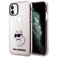 Etui i futerały do telefonów - Etui Karl Lagerfeld KLHCN61HNCHTCP do iPhone 11 / Xr 6,1" hardcase Ikonik Choupette - miniaturka - grafika 1