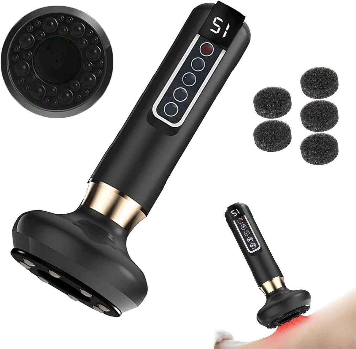 ELEKTRYCZNA BAŃKA CHIŃSKA, BEZPRZEWODOWY MASAŻER ANTYCELLULITOWY GRZANIE