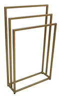 Wieszaki łazienkowe - Złoty stojak na ręczniki w stylu glamur 60 cm Z0-F59 - miniaturka - grafika 1