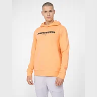 Bluzy męskie - Bluza 4F 4FSS23TSWSM266 64S pomarańczowy XXL - miniaturka - grafika 1