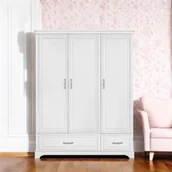 Szafy i szafki dla dzieci - Szafa 3 drzwiowa biała melody - miniaturka - grafika 1