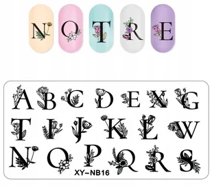 Blaszka Płytka do Stempli do zdobienia Paznokci - Ozdoby do paznokci - miniaturka - grafika 19