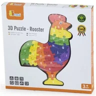 Układanki dla dzieci - Viga Układanka edukacyjna - Kogucik ABC V55244 - miniaturka - grafika 1
