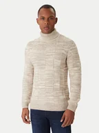 Swetry męskie - JOOP! Jeans Golf Milsom 30047472 Beżowy Modern Fit - miniaturka - grafika 1