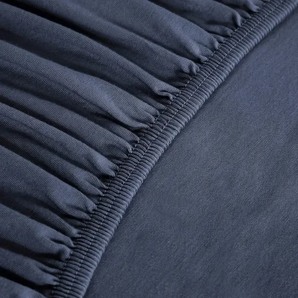 Prześcieradło Jersey Stc 140*200 Granatowe Outlet