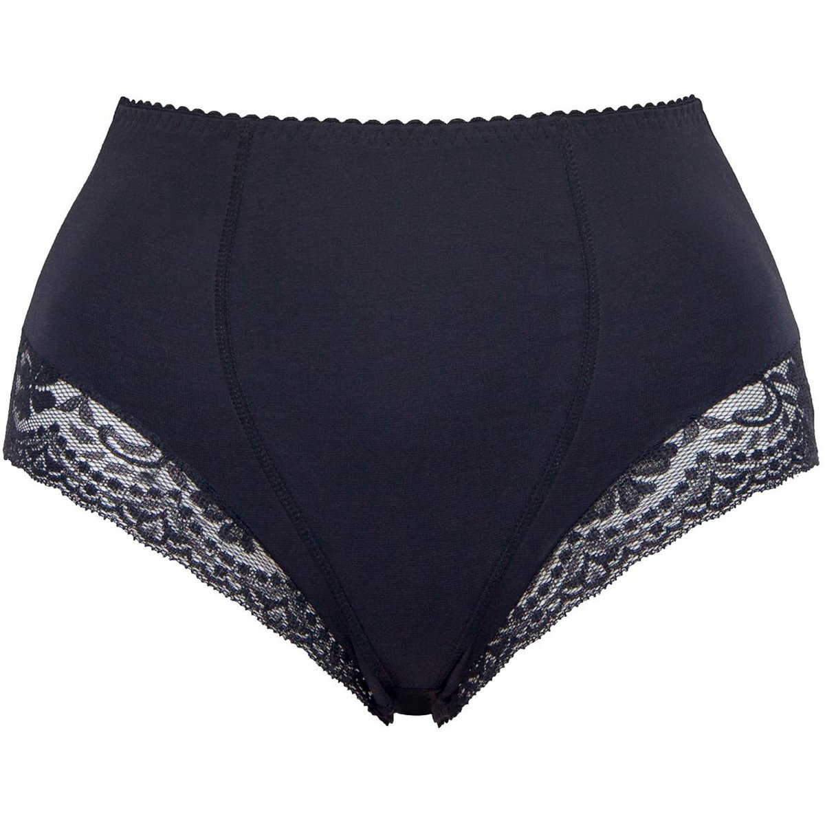 Figi Damskie Bawełniane Majtki Bielizna Wyszczuplająca Mitex ELA SUPER Czarne 9XL