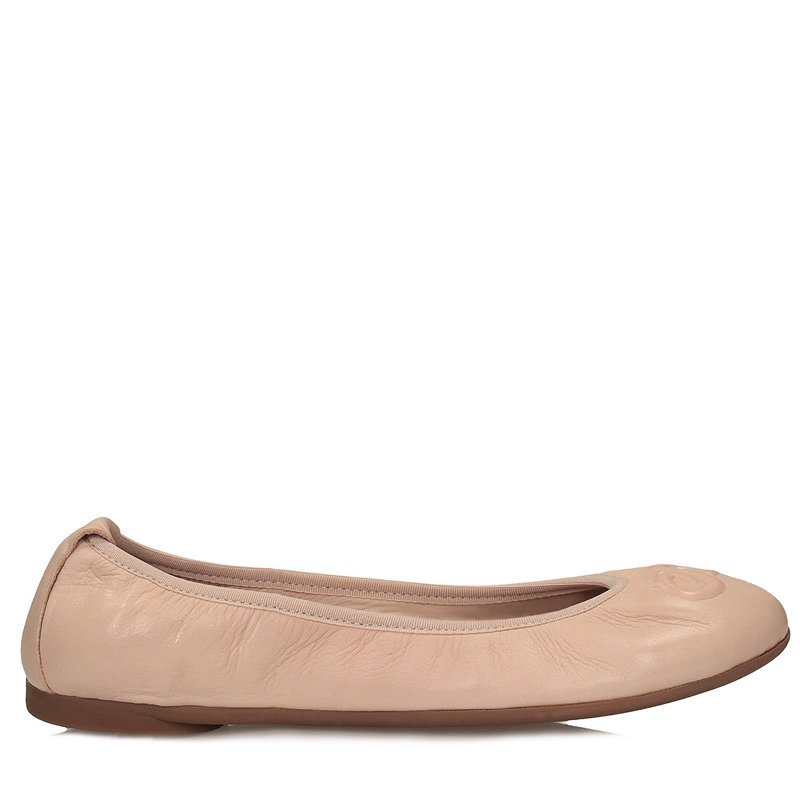 Różowe baleriny z miękkiej skóry Toscanio GM 91162 - 36