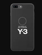 Etui i futerały do telefonów - Adidas ETUI ADIDAS Y-3 MOULDED CASE LEATHER IPHONE 6 PLUS / 7 PLUS / 8 PLUS CZARNE standard - miniaturka - grafika 1