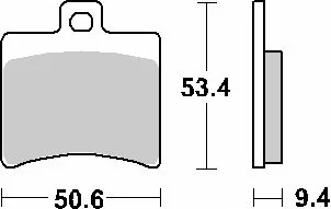 Sbs Klocki Hamulcowe Kh298 Maxi Carbon Tech Kolor Czarny - Klocki hamulcowe - miniaturka - grafika 1