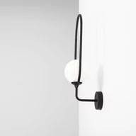 Lampy ścienne - Aldex Kinkiet Riva czarny kula 1086C1 - 1086C1 - miniaturka - grafika 1