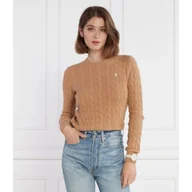 Swetry damskie - POLO RALPH LAUREN Wełniany sweter | Regular Fit | z dodatkiem kaszmiru - miniaturka - grafika 1