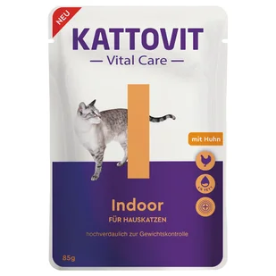 Kattovit Vital Care Indoor, saszetki z kurczakiem - 85 g - Mokra karma dla kotów - miniaturka - grafika 2