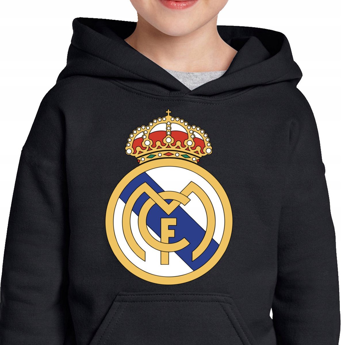 BLUZA DZIECIĘCA Z KAPTUREM REAL MADRYT PREZENT JAKOŚĆ PREMIUM 116 0227