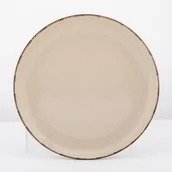 Talerze - Talerz porcelanowy Reactive Ivory nakrapiany deserowy 20 cm beżowy - miniaturka - grafika 1