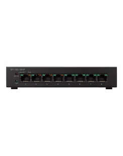 Cisco SF110D-08HP 8-Port 10/100 PoE Desktop Switch - Switche - miniaturka - grafika 1