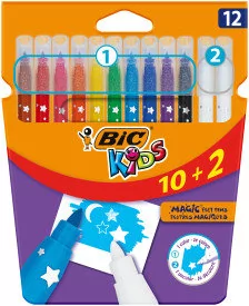 Bic Flamastry COLOUR & ERASE PUDEŁKO 10+2 - Flamastry - miniaturka - grafika 2