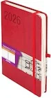 Kalendarze - Kalendarz 2026 A5 Formalizm czerwony DNS - miniaturka - grafika 1