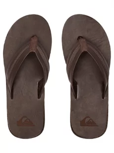 Klapki męskie Quiksilver Carver Leather skórzane japonki-41 - Klapki i japonki męskie - miniaturka - grafika 1