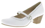 Czółenka - HIRSCHKOGEL Damskie czółenka 3002738, biały, 42 EU - miniaturka - grafika 1