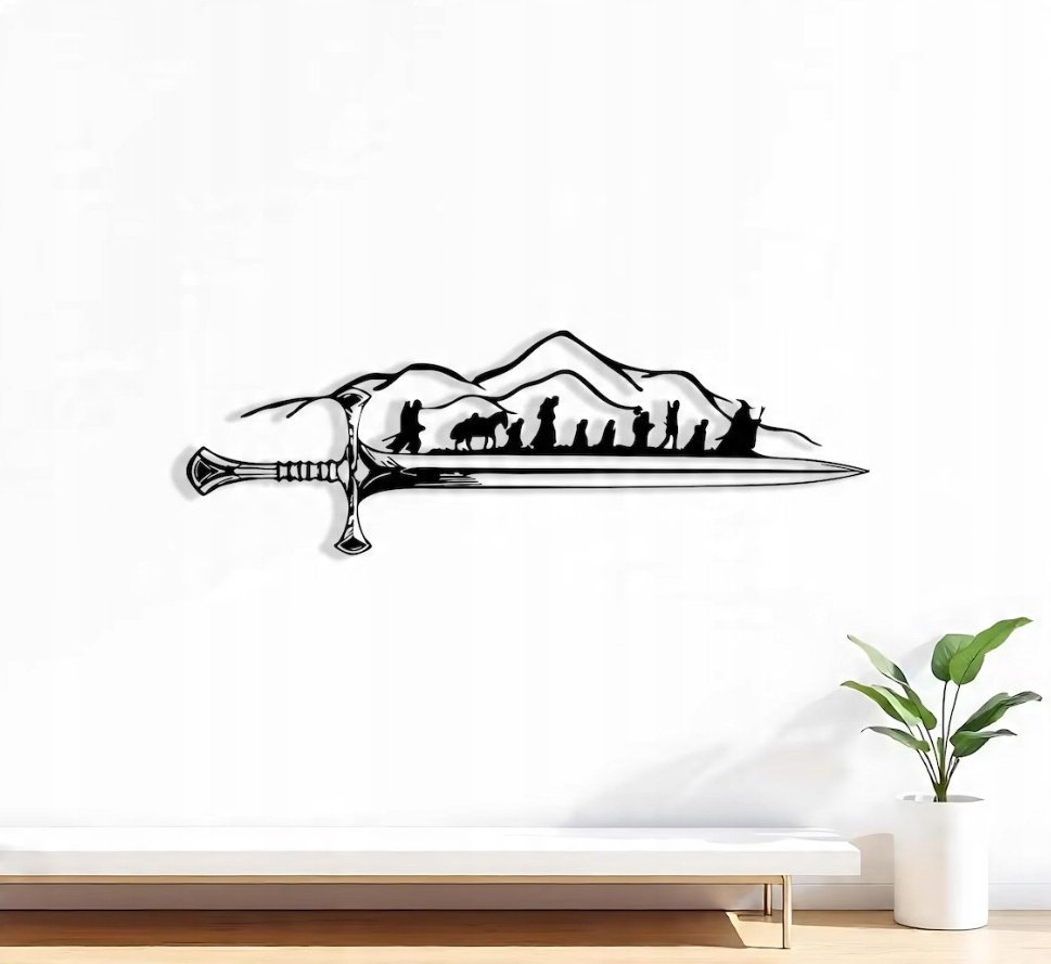 DEKORACJA ścienna Obraz wzór WŁADCA PIERŚCIENI