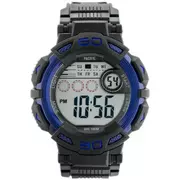 Zegarki męskie - Czarno-niebieski zegarek Pacific 313G-3 - miniaturka - grafika 1