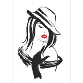 Pasmanteria - Haft krzyżykowy - Zestaw do haftu - Czarująca dziewczyna - miniaturka - grafika 1