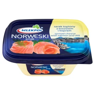 Serek Topiony 150G Norweski Smaki Świata Mlekpol - Szybkie dania obiadowe - miniaturka - grafika 1