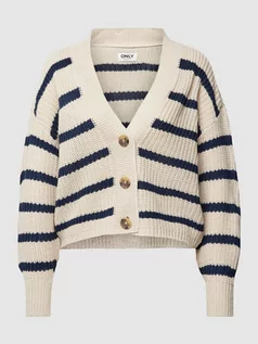 Swetry damskie - Kardigan ze wzorem w paski model ‘CAROLNICE’ - grafika 1