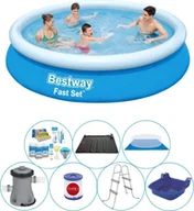 Baseny ogrodowe - Bestway Fast Set 366x76 cm okrągły - 8 elementów - Basen wraz z akcesoriami - miniaturka - grafika 1