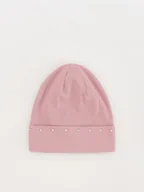 Czapki dla dzieci - Reserved - Czapka z ćwiekami - różowy - miniaturka - grafika 1