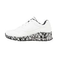 Buty trekkingowe damskie - Buty na co dzień damskie SKECHERS UNO LOVING LOVE zdobienie w serca - miniaturka - grafika 1