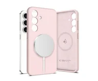 Etui i futerały do telefonów - Tech-Protect Liquid Silicone Magsafe do Samsung Galaxy S25 Pink Pearl - miniaturka - grafika 1