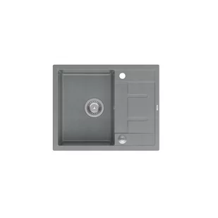 Quadron HB8210U5-BS_P2O Morgan 116 Silver stone (szary/stalowy) - Zlewozmywaki - miniaturka - grafika 1