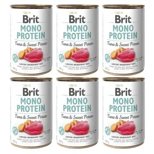 Brit Mono Protein z tuńczykiem i słodkimi ziemniakami 6 x 400 g - Mokra karma dla psów - miniaturka - grafika 1