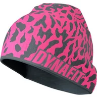 Czapki i chusty sportowe damskie - DYNAFIT Czapka Graphic Beanie Cheeky Pink - miniaturka - grafika 1