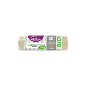 Gosia Biodegradowalne worki z uszami 60L 40 szt. - Worki na śmieci - miniaturka - grafika 1