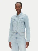 Kurtki damskie - Patrizia Pepe Kurtka jeansowa 8O0170/D1WZB-CA49 Niebieski Regular Fit - miniaturka - grafika 1