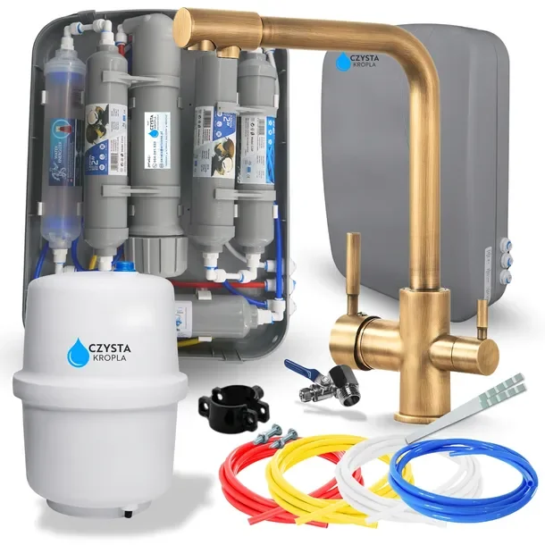 Filtr Do Wody Pitnej System Zmiękczania Uzdatniania Pod Zlew ZESTAW Bateria