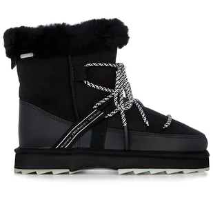 Buty Emu Australia Blurred W12641BLAK - czarne - Botki damskie - miniaturka - grafika 1