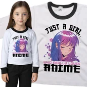 Piżamy dla dziewczynek - Piżama dziecięca Dziewczyna Która Kocha Anime 98/104 - VoloDonum - miniaturka - grafika 1