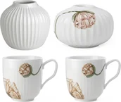 Świeczniki - Wazon i świecznik Hammershøi z 2 kubkami 4 el. - miniaturka - grafika 1