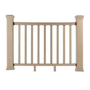 Balustrada kompozytowa Ecru 157 x 113 cm (2 słupki) - Balustrady i akcesoria - miniaturka - grafika 1