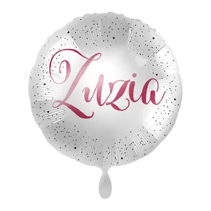 Balon imienny foliowy Zuzia okrągły pakowany 43 cm - Balony i akcesoria - miniaturka - grafika 1