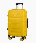 Walizki - PUCCINI Średnia żółta walizka z polipropylenu lekka - miniaturka - grafika 1