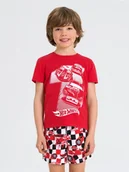 Piżamy chłopięce - Sinsay - Piżama dwuczęściowa Hot Wheels - czerwony - miniaturka - grafika 1