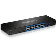 Pozostałe akcesoria sieciowe - Trendnet TEG-30262 v1.0R Gigabit Ethernet (10/100/1000) 1U Czarny - miniaturka - grafika 1